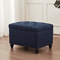 Furnlluxra 23.6' W Rectangle Upholstered Storage Ottoman
