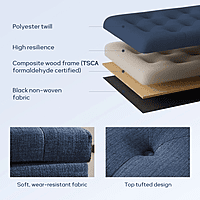 Furnlluxra 23.6' W Rectangle Upholstered Storage Ottoman