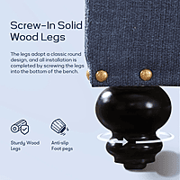 Furnlluxra 23.6' W Rectangle Upholstered Storage Ottoman