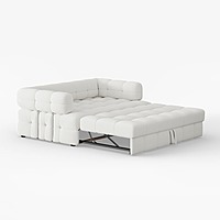 Furnlluxra 2-Seater Bouclé Convertible Sleeper Sofa, 167 cm