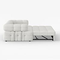 Furnlluxra 2-Seater Bouclé Convertible Sleeper Sofa, 167 cm
