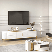 Furnlluxra Floating TV Stand & Media Console for 65" Screens