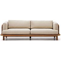 Furnlluxra Teak Wood 3 Seater Sofa