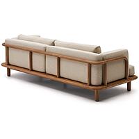 Furnlluxra Teak Wood 3 Seater Sofa