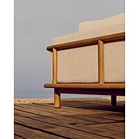 Furnlluxra Teak Wood 3 Seater Sofa