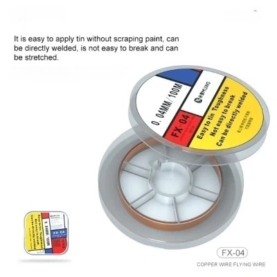 FX-04 0.04mm Copper Flying Line for Motherboard PCB Repair - 100 Meter FX-04 0.04mm Copper Flying Line for Motherboard PCB Repair - 100 Meter