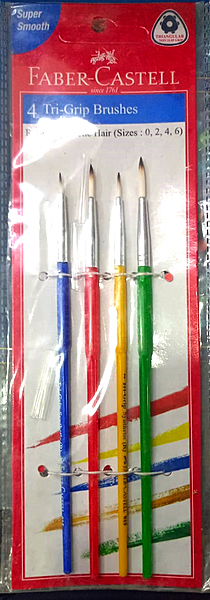 Faber Castell 4 Tri Grip Brushes