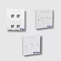 Delton Unshuttered Face Plates quad Port (DLT-FPQWS)