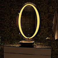 Oval LED Touch Sensor Mirror for Living Room 04 Oval LED Touch Sensor Mirror for Living Room 04