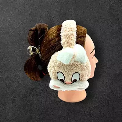 Cute Blue Bunny Earmuff Headband | Warm & Stylish Winter Ear Warmer