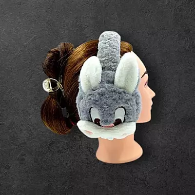 Cute Blue Bunny Earmuff Headband | Warm & Stylish Winter Ear Warmer
