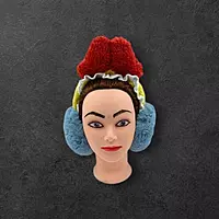 Colorful Plush Earmuff Headband | Fun Winter Ear Warmers with Knitted Top