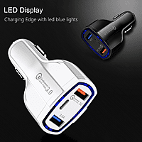 ZigDeal Fast Car Charger QC 3.0 – Quick Charging | Dual USB Ports | Compact & Efficient Design