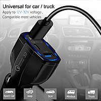 ZigDeal Fast Car Charger QC 3.0 – Quick Charging | Dual USB Ports | Compact & Efficient Design