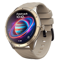 Fastrack Jupitor R2 Smart Watch, 1.38” (3.50 cm)TFT Display, 240 * 240 Pixel Resolution, SingleSync BT Calling, AI Voice Assistant, 100+ Sports Modes & Smartwatch Faces,Upto 5 Day Battery, IP68 (Beige Fastrack Jupitor R2 Smart Watch, 1.38” (3.50 cm)TFT Display, 240 * 240 Pixel Resolution, SingleSync BT Calling, AI Voice Assistant, 100+ Sports Modes & Smartwatch Faces,Upto 5 Day Battery, IP68 (Beige