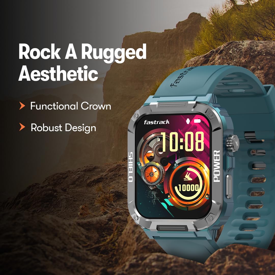 Fastrack Limitless Valor Rugged Smartwatch (4.85cm) 1.91" UltraVU Display, BT Calling, 100+ Sports Modes Fastrack Limitless Valor Rugged Smartwatch (4.85cm) 1.91" UltraVU Display, BT Calling, 100+ Sports Modes