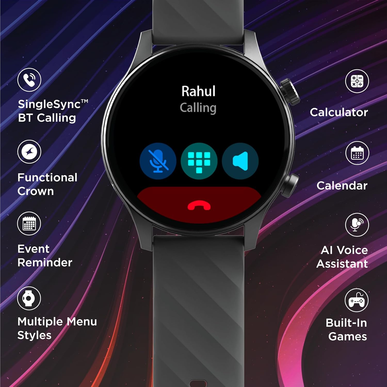 Fastrack Vivid Pro 3.6 cm (1.43) AMOLED Display with Industry Best 466 x 466 Pixel Resolution with AOD Smart dial Silicone Strap Watch for Unisex Fastrack Vivid Pro 3.6 cm (1.43) AMOLED Display with Industry Best 466 x 466 Pixel Resolution with AOD Smart dial Silicone Strap Watch for Unisex