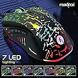 Frontech MS-0082 Wired Optical Mouse – 1000 DPI | Ergonomic Grip | Smooth Tracking | USB Plug & Play | PC & Laptop Mouse