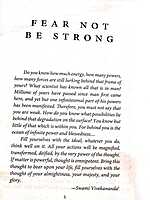 Fear Not Be Strong