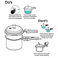 Onions Stainless Steel Pressure Cooker | Heavy Gauge Outer Lid Cooker | Durable Mirror Finish