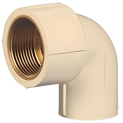Female Threaded Elbow (Brass), 25*20mm, 1*3/4(Inch), Life Line C-PVC Hot and Cold Water System 