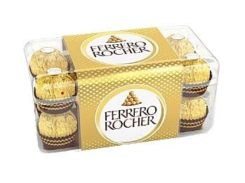 Ferror Rocher Hazelnut and Milk Chocolate 16 Pcs Ferror Rocher Hazelnut and Milk Chocolate 16 Pcs