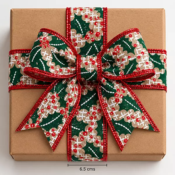 Holly Berry Burlap Ribbon