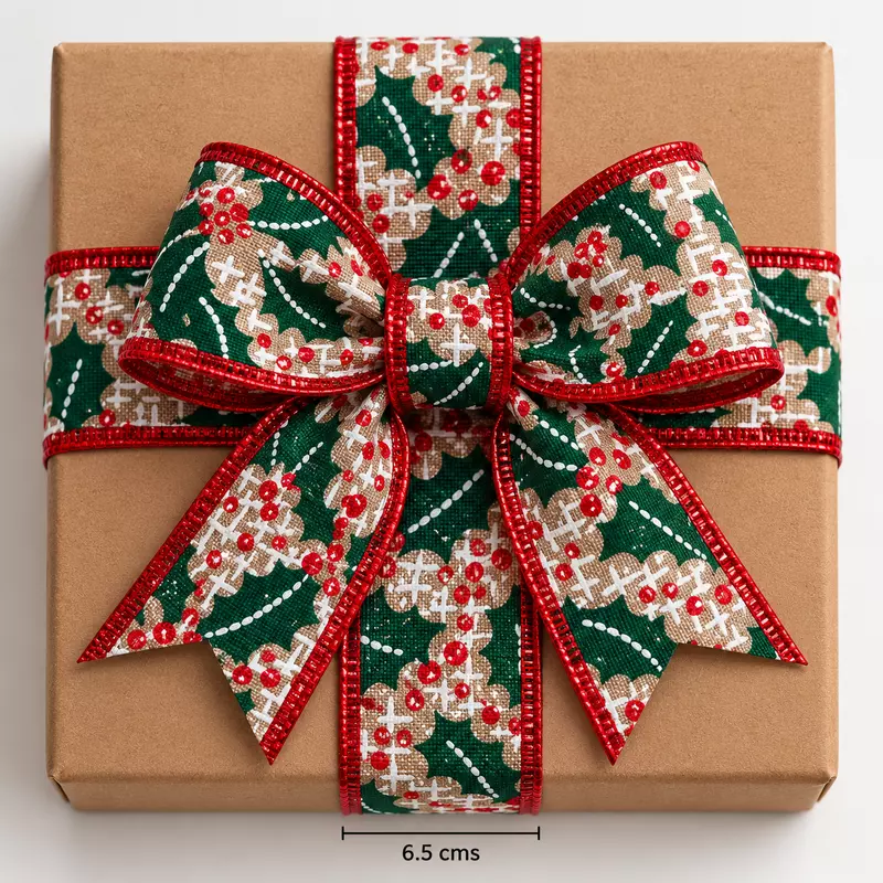Holly Berry Burlap Ribbon