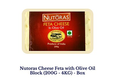 Nutoras Cheese Feta with Olive Oil - Block (200G - 4KG)