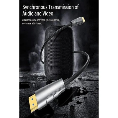 Fiber Optic HDMI Cable with Gold plated Connectors , 2.0/2.1 48Gbps ultra High-Speed Cable (Grey) Fiber Optic HDMI Cable with Gold plated Connectors , 2.0/2.1 48Gbps ultra High-Speed Cable (Grey)