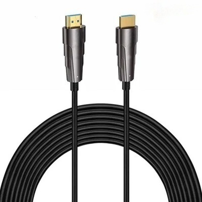 Fiber Optic HDMI Cable with Gold plated Connectors , 2.0/2.1 48Gbps ultra High-Speed Cable (Grey) Fiber Optic HDMI Cable with Gold plated Connectors , 2.0/2.1 48Gbps ultra High-Speed Cable (Grey)
