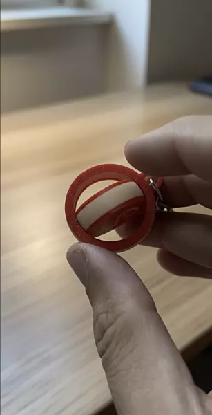 Couple Alphabet Fidget Keychain