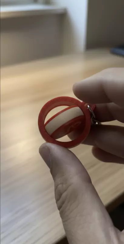 Couple Alphabet Fidget Keychain