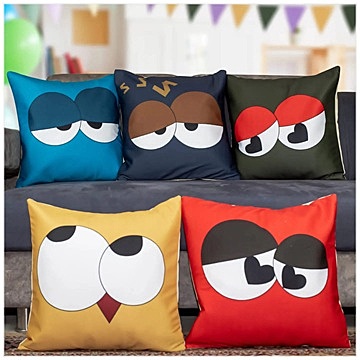 Figures Digital Printed Cushion Cover Set of 5 - 11 Figures Digital Printed Cushion Cover Set of 5 - 11