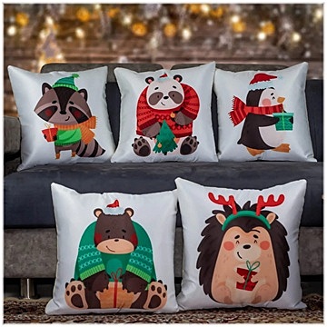 Figures Digital Printed Cushion Cover Set of 5 - 17 Figures Digital Printed Cushion Cover Set of 5 - 17