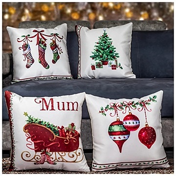 Figures Digital Printed Cushion Cover Set of 5 - 19 Figures Digital Printed Cushion Cover Set of 5 - 19
