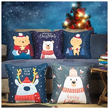 Figures Digital Printed Cushion Cover Set of 5 - 23 Figures Digital Printed Cushion Cover Set of 5 - 23