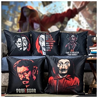 Figures Digital Printed Cushion Cover Set of 5 - 9 Figures Digital Printed Cushion Cover Set of 5 - 9