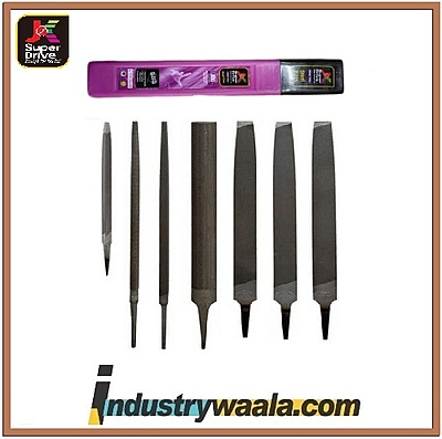 J K Super Drive 4 Inch 100 MM Round Smooth File Files, Quantity - 10 Pcs