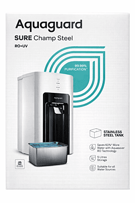 Filter Eureka Forbes Aquaguard GWPDACRUS00B1X Sure Champ Steel 05L00 ROUV