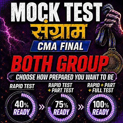 CMA Final Both Group Combo (Paper 13 - 20A) - Mock Test