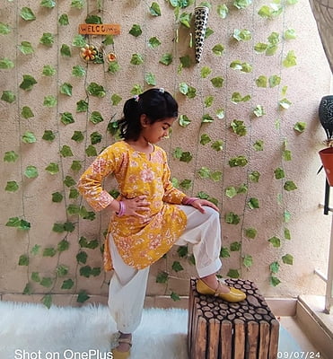 Fine Block Printed Soft Cotton Kurti Afghani Set Catalogue 1-Mustard-3 Fine Block Printed Soft Cotton Kurti Afghani Set Catalogue 1-Mustard-3