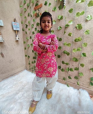 Fine Block Printed Soft Cotton Kurti Afghani Set Catalogue 1-Pink-1