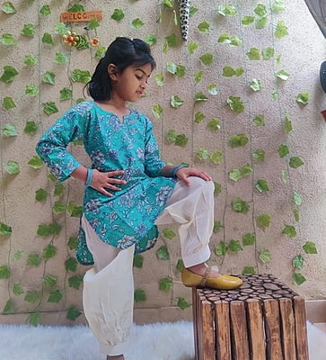 Fine Block Printed Soft Cotton Kurti Afghani Set Catalogue 1-Rama-3 Fine Block Printed Soft Cotton Kurti Afghani Set Catalogue 1-Rama-3