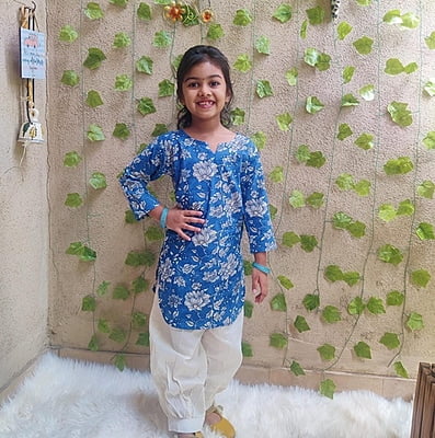 Fine Block Printed Soft Cotton Kurti Afghani Set Catalogue 1-RoyalBlue-1 Fine Block Printed Soft Cotton Kurti Afghani Set Catalogue 1-RoyalBlue-1