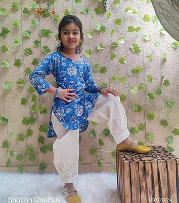 Fine Block Printed Soft Cotton Kurti Afghani Set Catalogue 1-RoyalBlue-2 Fine Block Printed Soft Cotton Kurti Afghani Set Catalogue 1-RoyalBlue-2