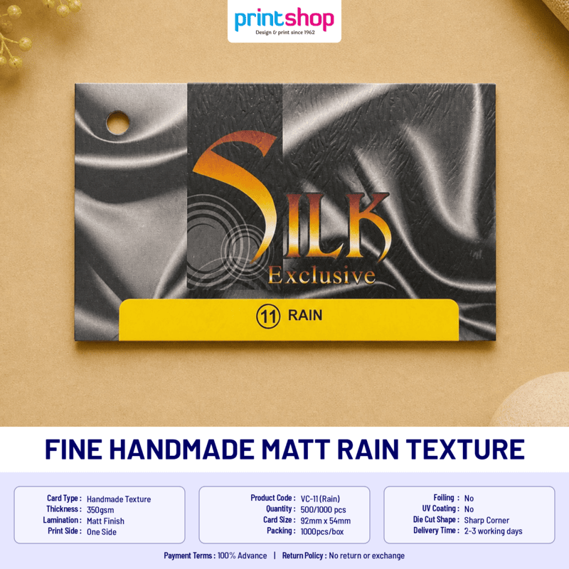 Fine Handmade Matt Texture Card