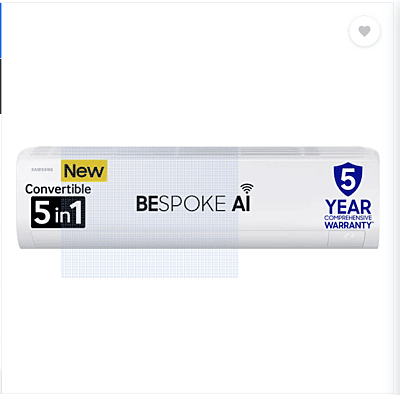 Samsung 2025 Model 1.5 Ton 3 Star Split Inverter with Wi-fi with Powerful cooling & Energy saving Samsung 2025 Model 1.5 Ton 3 Star Split Inverter with Wi-fi with Powerful cooling & Energy saving