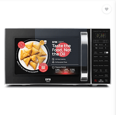 IFB 23 L Air Fry, 71 Standard Cook Menus, Steam Clean, Weight Defrost, Grill & Multi-Stage IFB 23 L Air Fry, 71 Standard Cook Menus, Steam Clean, Weight Defrost, Grill & Multi-Stage