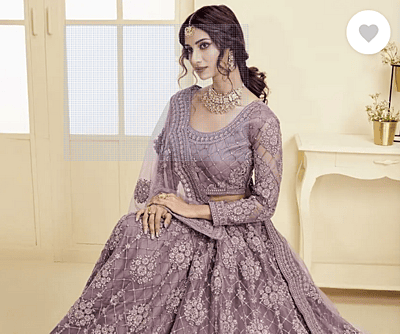 Embroidered Semi Stitched Lehenga Choli (Green) Embroidered Semi Stitched Lehenga Choli (Green)